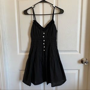 Black mini babydoll dress
